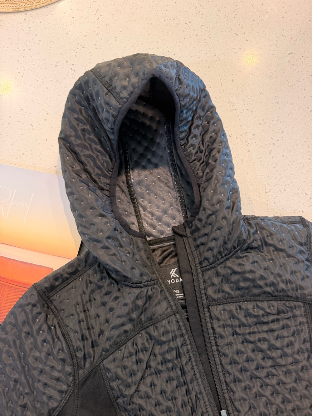 Kyodan Quilted Hooded Jacket in Black